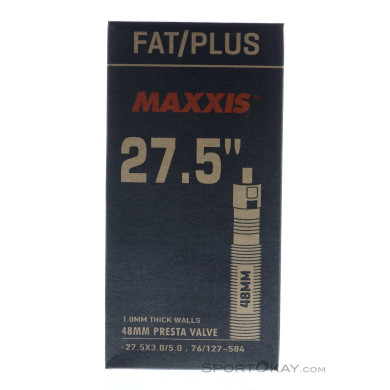 Maxxis Fat/Plus Presta 48mm 27,5x3,0/5,0" Schlauch-Schwarz-27,5