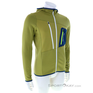 Ortovox Fleece Grid Hoody Herren Fleecejacke-Grün-L