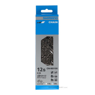 Shimano CN-M8100 126GL 12-Fach Kette-Silber-One Size