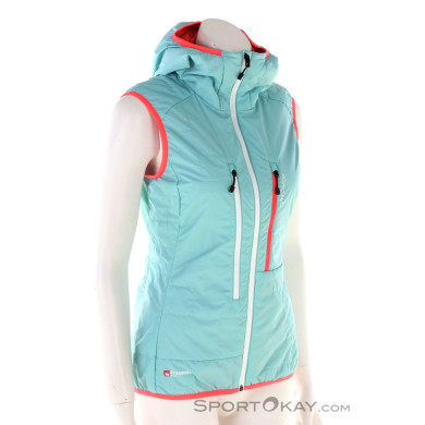 Ortovox Swisswool Piz Boe Damen Tourenweste-Türkis-M