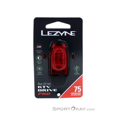 Lezyne KTV Drive Pro Fahrradlicht hinten-Schwarz-One Size