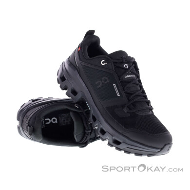 On Cloudrock Low WP Herren Wanderschuhe-Schwarz-10