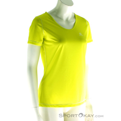 Salomon Mazy SS Tee Damen T-Shirt-Gelb-XL