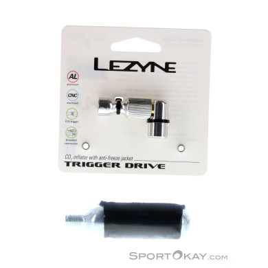 Lezyne Trigger Drive CO2 Minipumpe-Grau-One Size