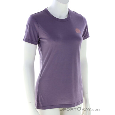Ortovox 120 Cool Tec MTN Stripe TS Damen T-Shirt-Lila-S