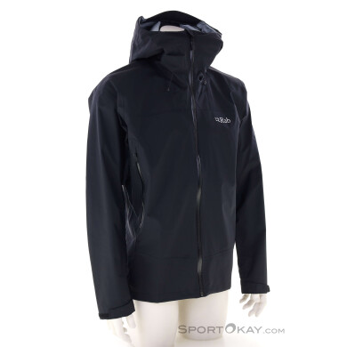 Rab Downpour Plus 2.0 Herren Outdoorjacke-Schwarz-L