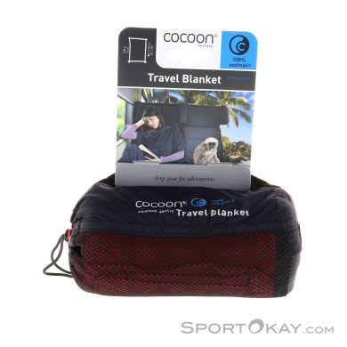 Cocoon Travel Blanket Decke-Rot-One Size