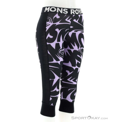 Mons Royale Cascade Merino Flex 3/4 Damen Funktionshose-Lila-M