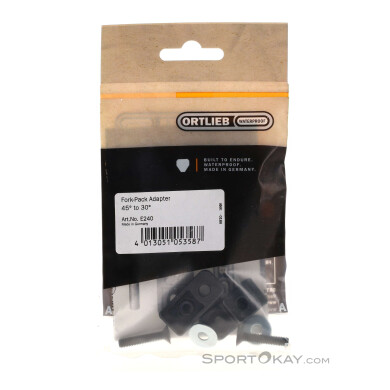 Ortlieb Fork-Pack 45° to 30° Adapter-Schwarz-One Size