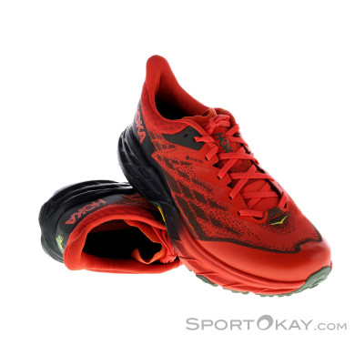 Hoka Speedgoat 5 Herren Traillaufschuhe Gore-Tex-Rot-10