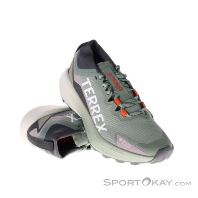 adidas Terrex Agravic GTX Damen Traillaufschuhe Gore-Tex-Grün-6,5