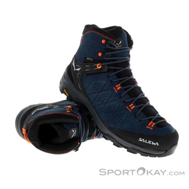 Salewa Alp Trainer 2 Mid GTX Herren Wanderschuhe Gore-Tex-Dunkel-Blau-10