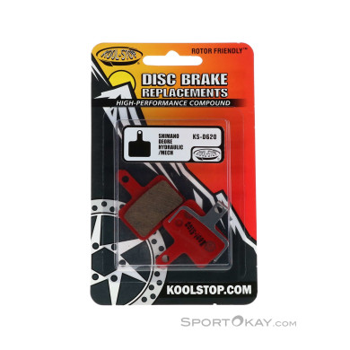 Kool Stop D620 Shimano Deore / LX Bremsbeläge-Rot-One Size