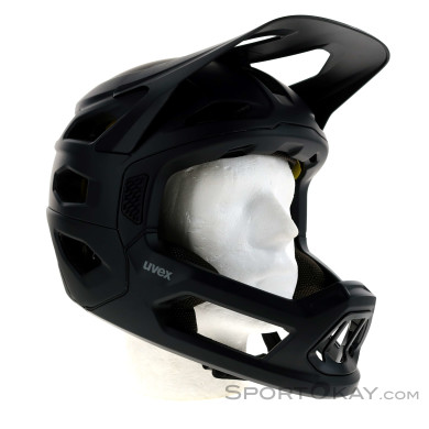 Uvex Revolt MIPS Fullface Helm abnehmbar-Schwarz-52-57