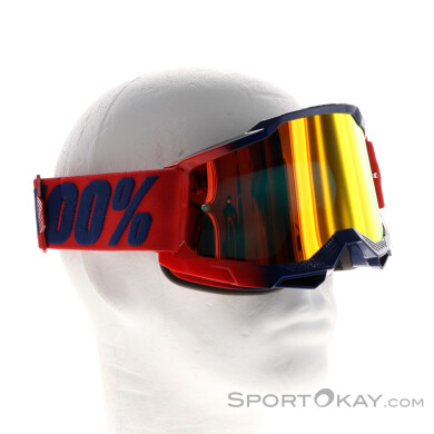 100% Accuri 2 Gen. 2 Goggle-Dunkel-Rot-One Size
