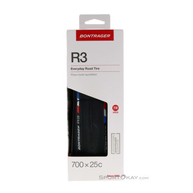 Bontrager R3 Hard-Case Lite 60a/57a 700C Reifen-Schwarz-700x28C