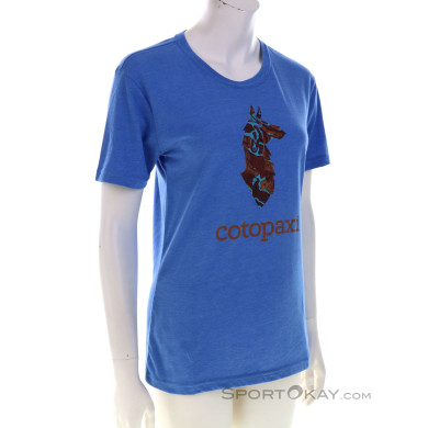 Cotopaxi Altitude Llama Organic Damen T-Shirt-Blau-S
