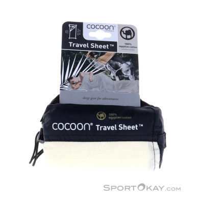 Cocoon Travel Sheet Baumwoll Schlafsack-Weiss-One Size