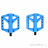 Crankbrothers Stamp 1 Flat Pedale-Hell-Blau-L