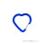 LACD Accessory Biner Heart FS Schnappkarabiner-Blau-One Size