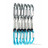 Edelrid Pure Wire Set 10cm 6er Expressschlingen-Set-Blau-10