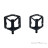 Crankbrothers Stamp 3 Flat Pedale-Schwarz-L
