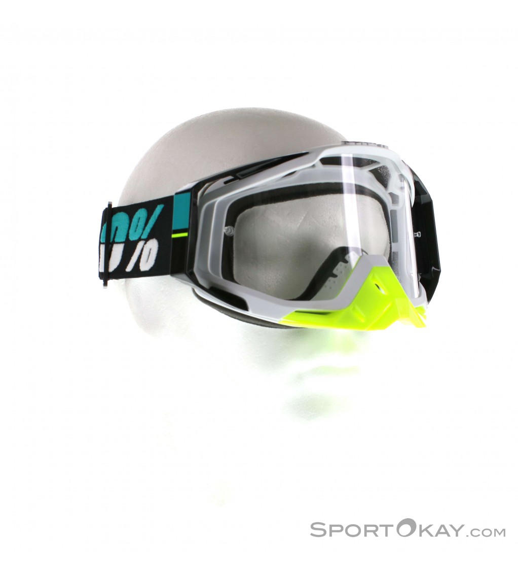 100% Racecraft Anti Fog Clear Lens Goggle Maschera Downhill