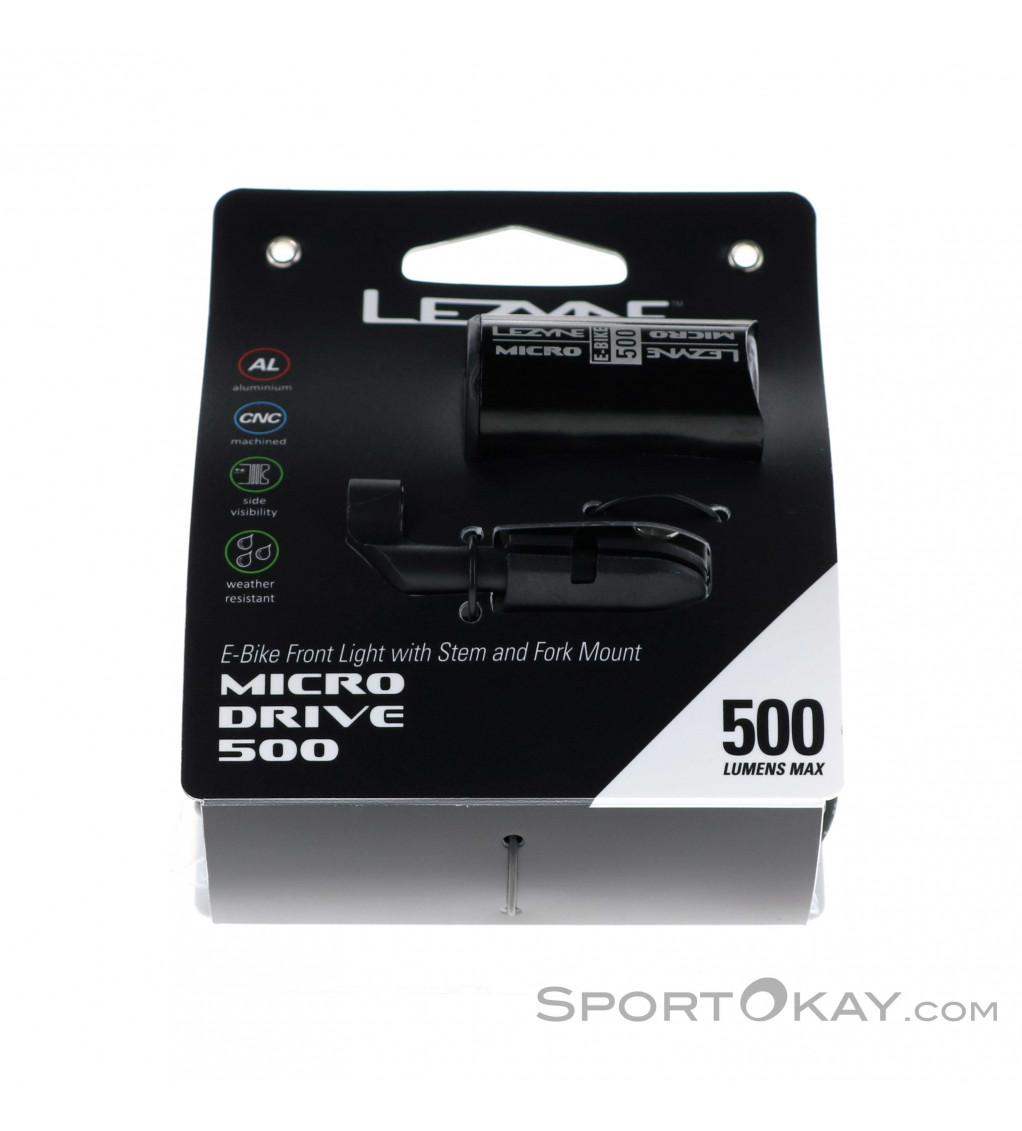 Lezyne E-Bike Micro Drive 500 Luce Anteriore per Bici