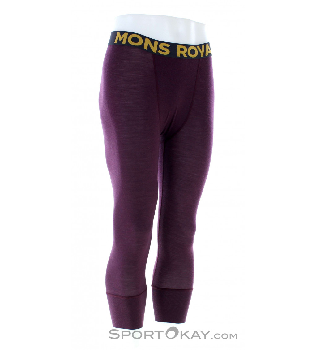 Mons Royale Cascade Merino Flex 3/4 Uomo Pantaloni Funzionali
