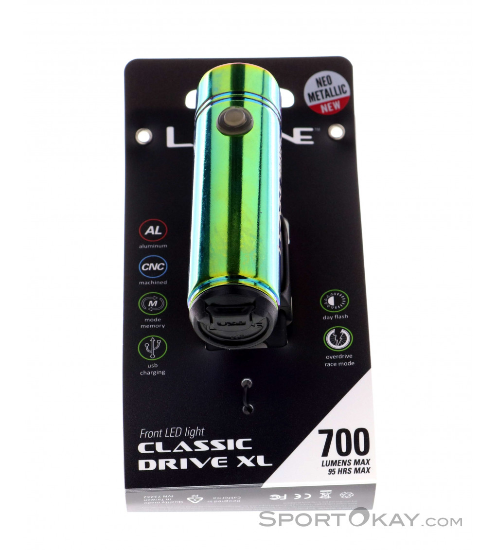 Lezyne Classic Drive 700 XL neo metallic Luce Anteriore per Bici