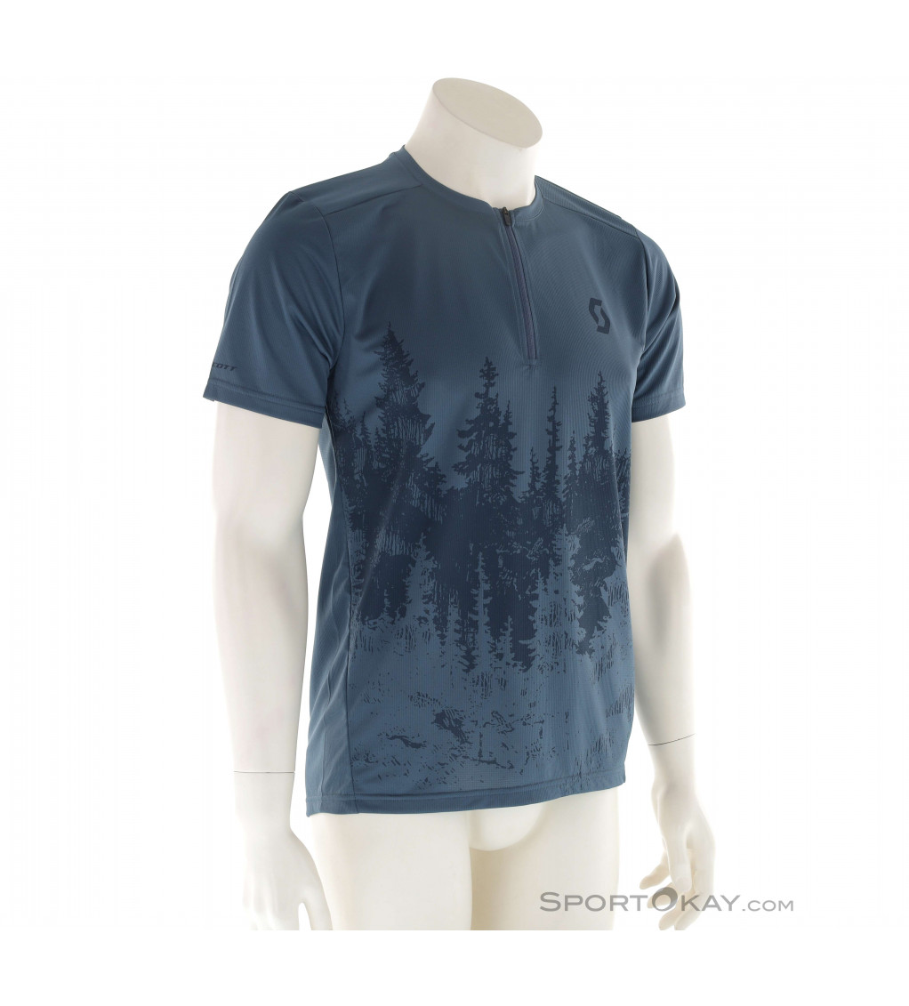 Scott Trail Flow Zip SS Uomo Maglia da Bici