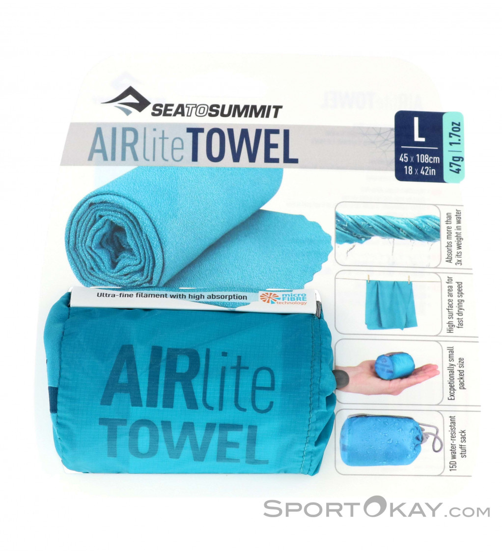 Sea to Summit AirLite Towel L Asciugamano Microfibra