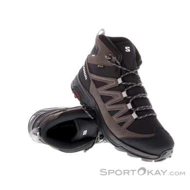 Salomon X Ward Leather Mid GTX Uomo Scarpe da Escursionismo Gore-Tex