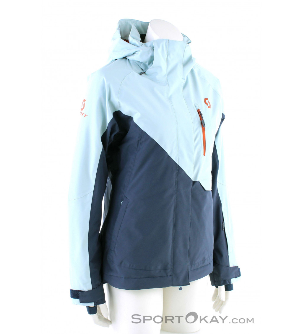 Scott Girls Jacket ULTIMATE DRYO 10 glace blue/metal blue, Kids skiwear, Skiwear, Alpine Skis