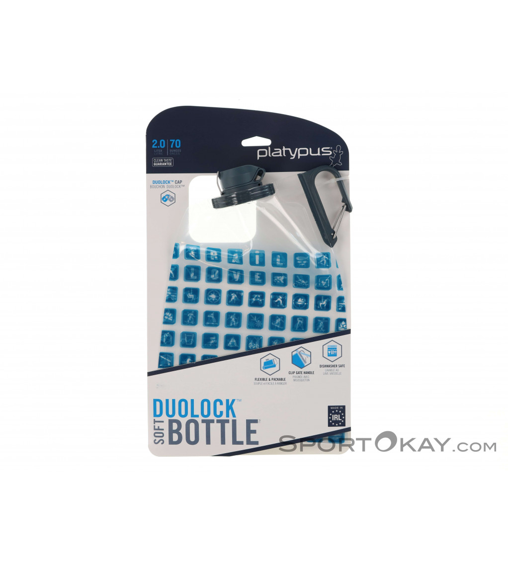 Platypus Duo Lock Soft Bottle 2l Water Bottle