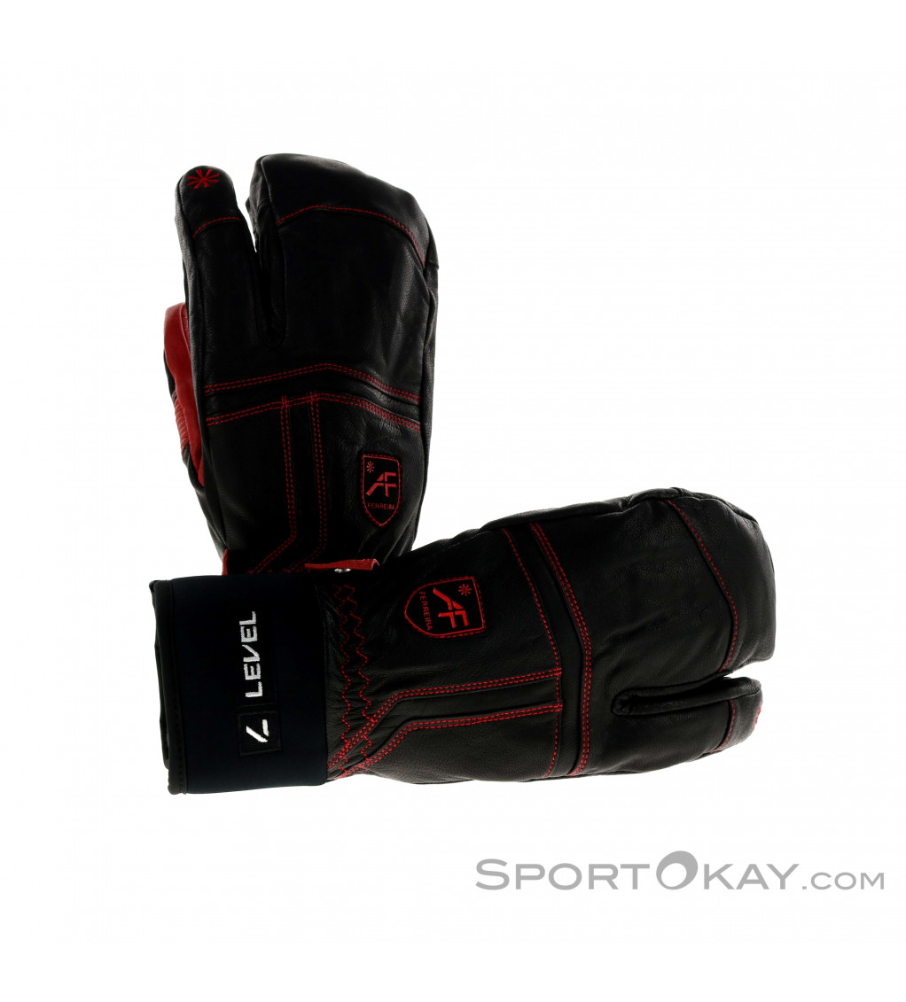 Level Off Piste Leather Trigger Ski Gloves