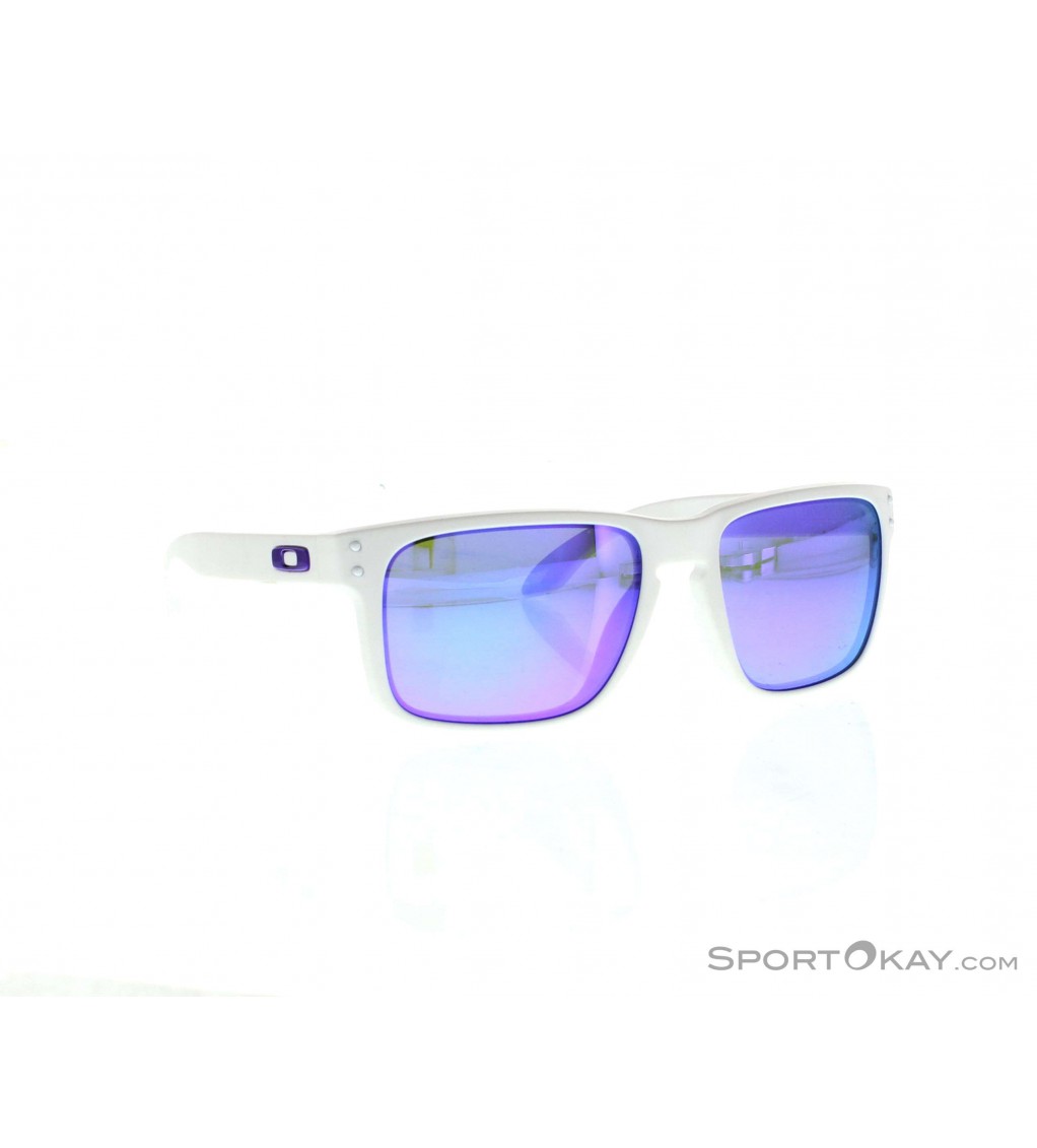Onbeleefd gereedschap Verliefd Oakley Holbrook Matt White/Violet Iridium Sonnenbrille - Fashion Sunglasses  - Sunglasses - Fashion - All