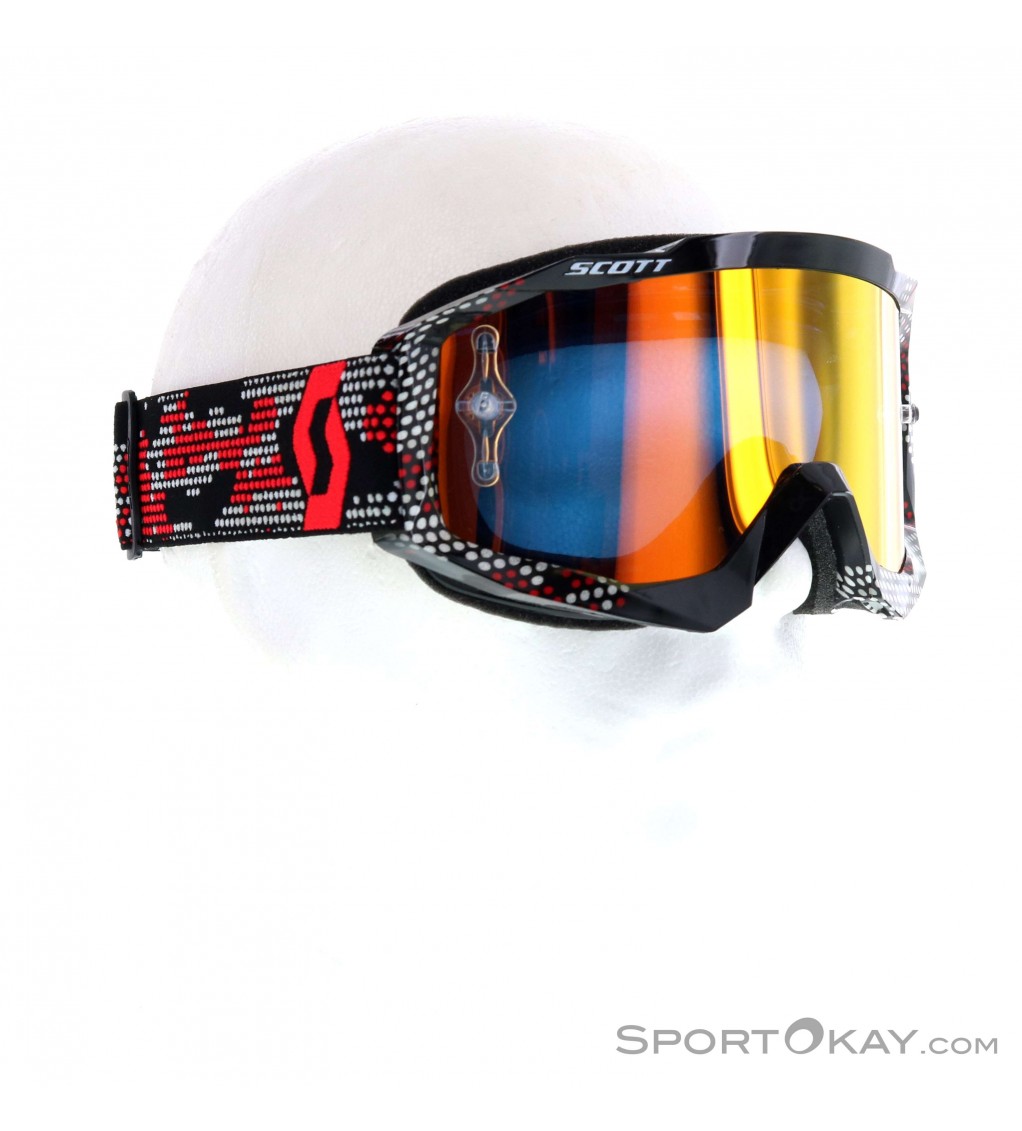 Scott Hustle MX LS Chrome Downhill Goggles - Goggles - Glasses