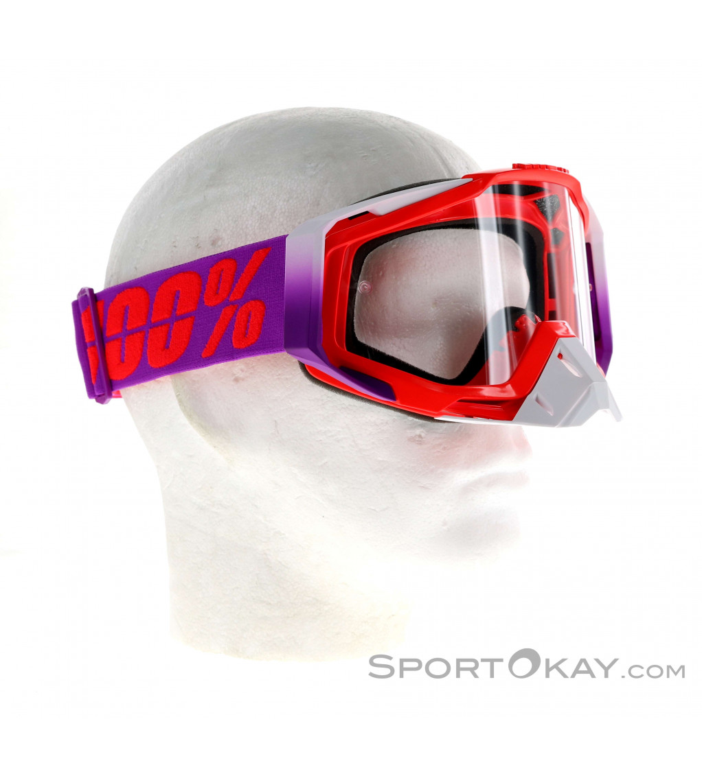 100% Racecraft Anti Fog Clear Lens Downhill Goggles