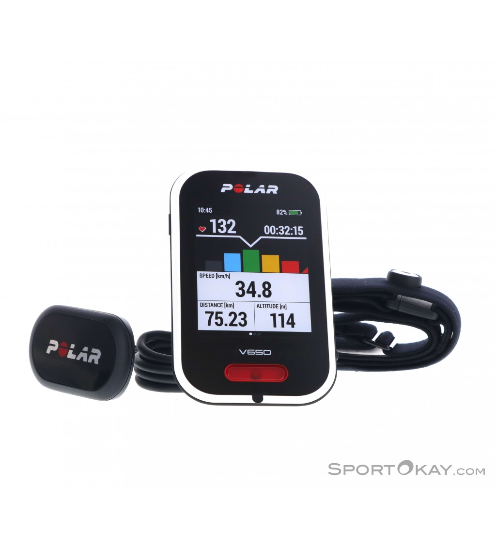 Polar V650 GPS-Bike Computer + H10 Heart Rate Sensor