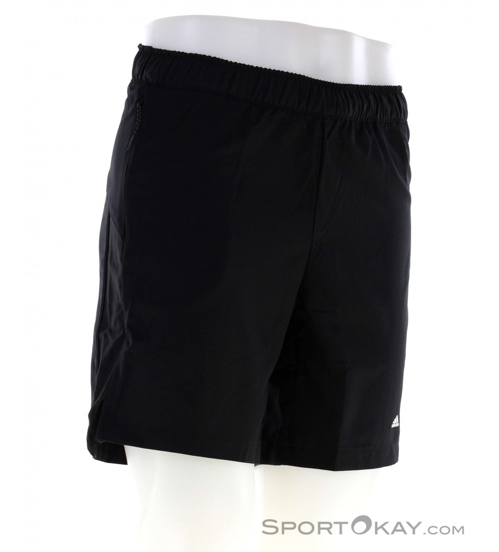 Adidas Mens Climalite Shorts 3 Stripe Side Panel... - Depop