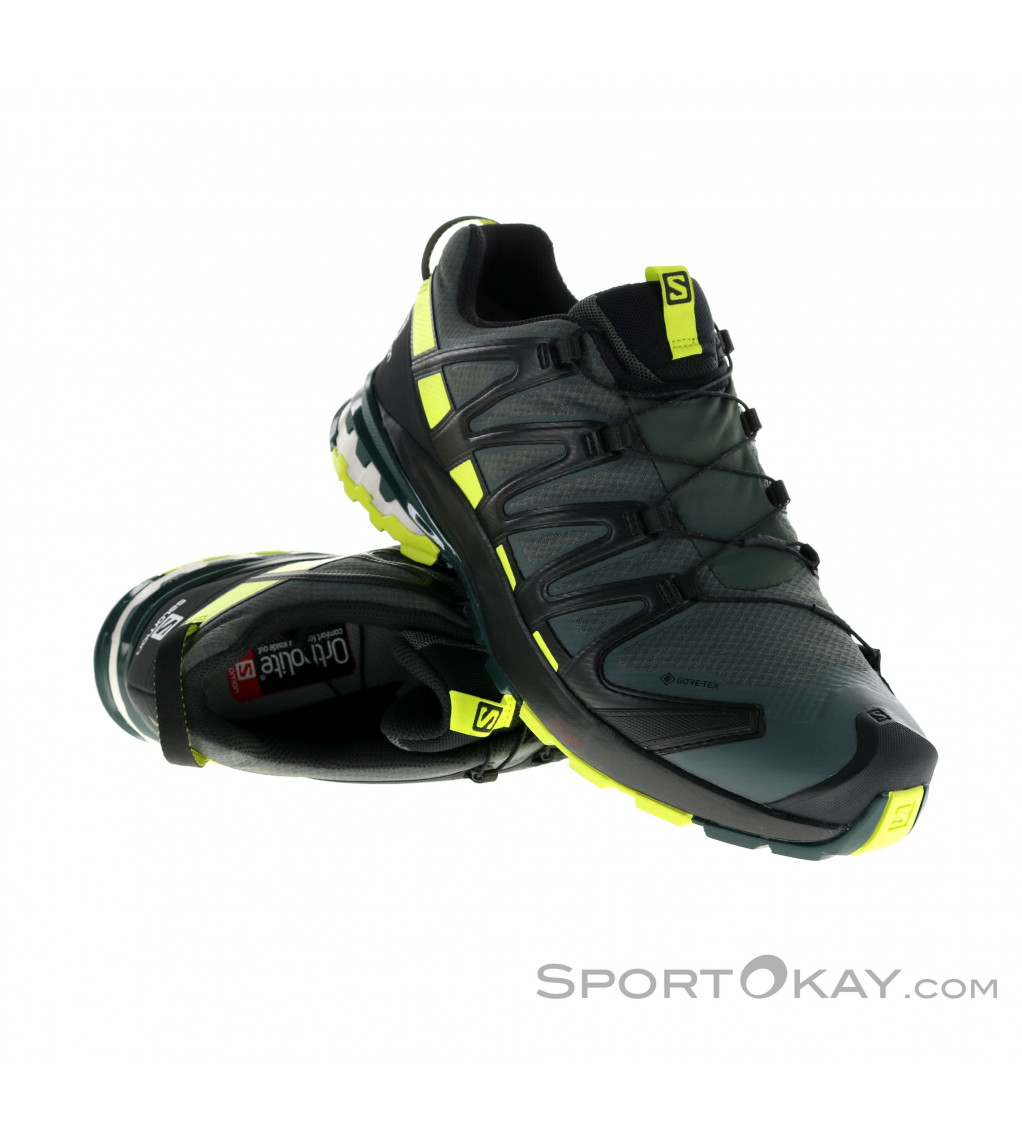 Salomon XA PRO 3D v8 GTX Damen-Trailschuhe Laufschuhe Outdoor-Schuhe  Black/Green