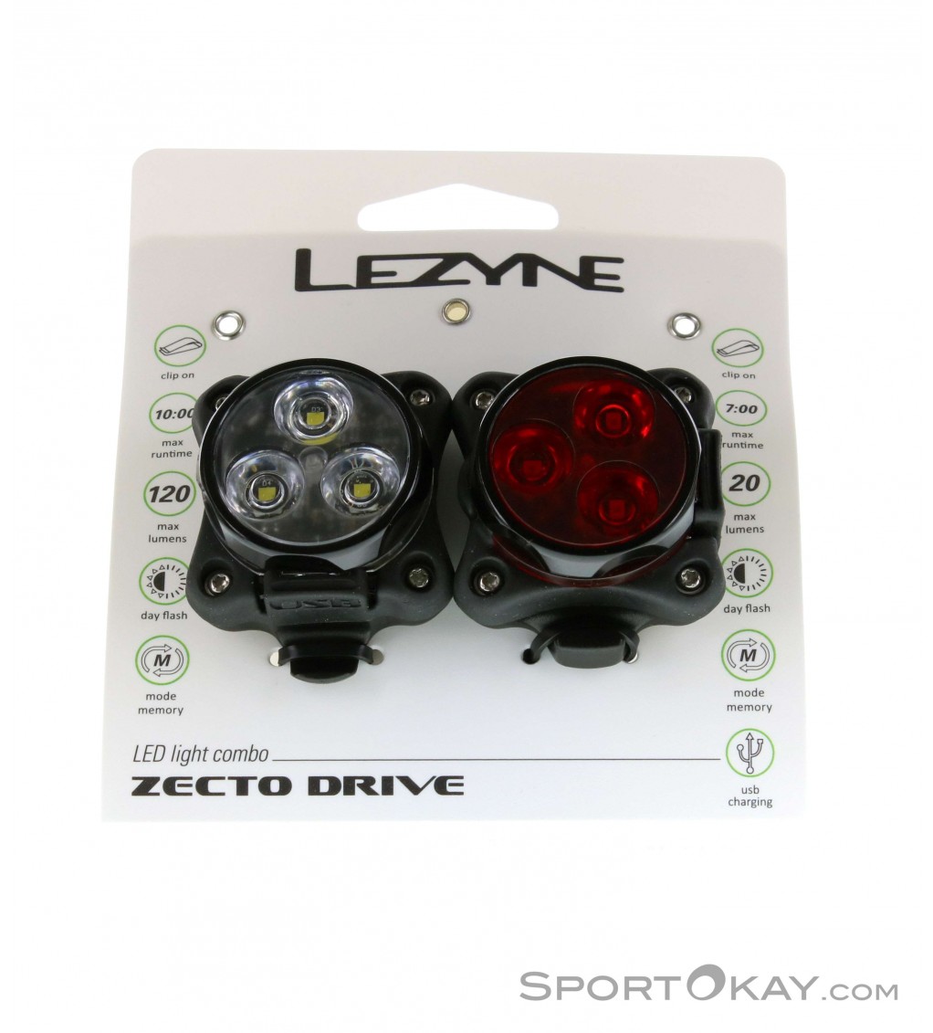Lezyne Zecto Drive Set Bike Lights