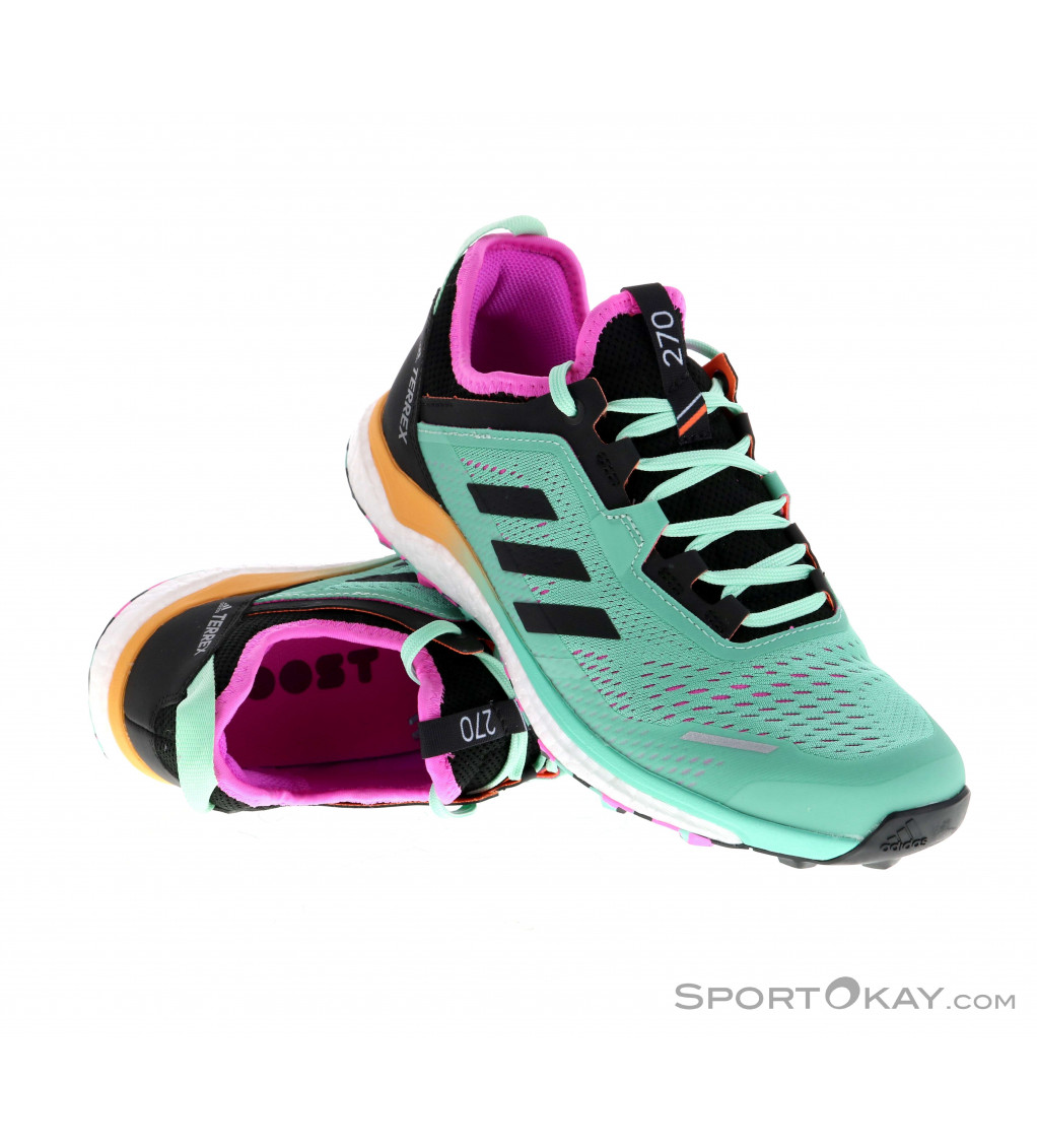 adidas TERREX Agravic Trail Running Shorts 5 Inch Womens in Green