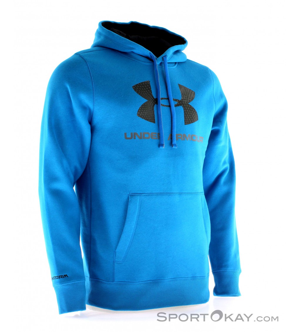 Under armour storm hoodie blue store