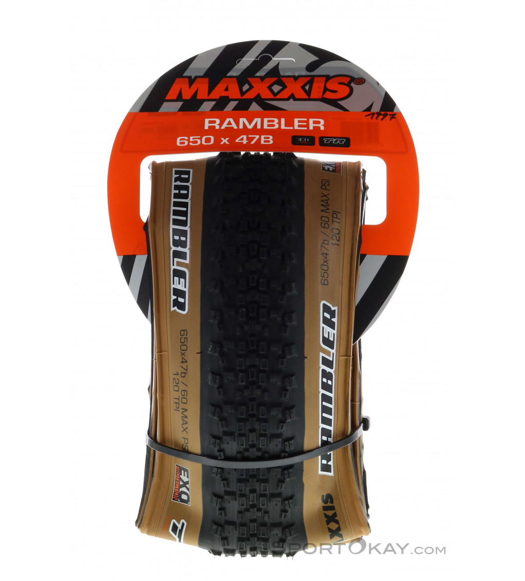 Maxxis GR Rambler Dual TR EXO Tanwall 27,5" Tire