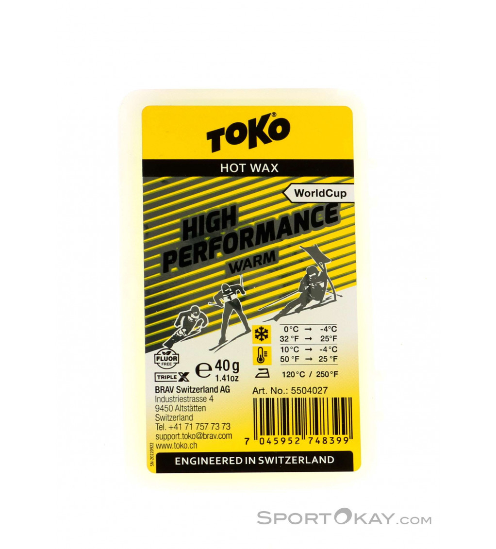Toko World Cup High Performance Warm 40g Hot Wax