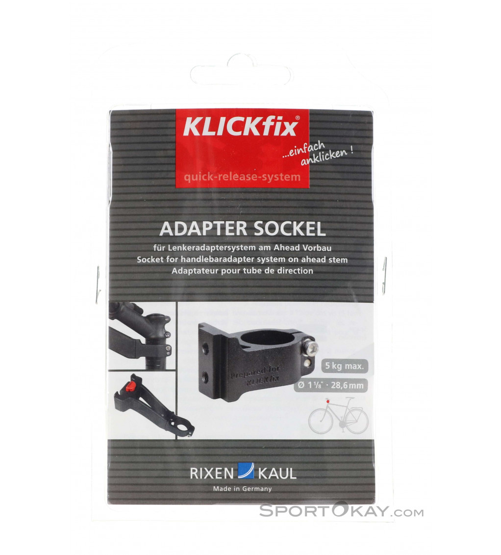 Klickfix Adaptersockel Ahead Handlebar Basket Accessory