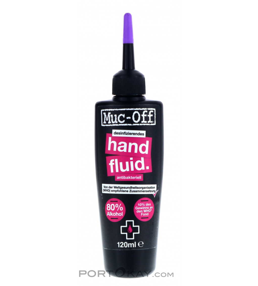 Muc Off Antibacterial Hand Fluid 120ml Disinfectant