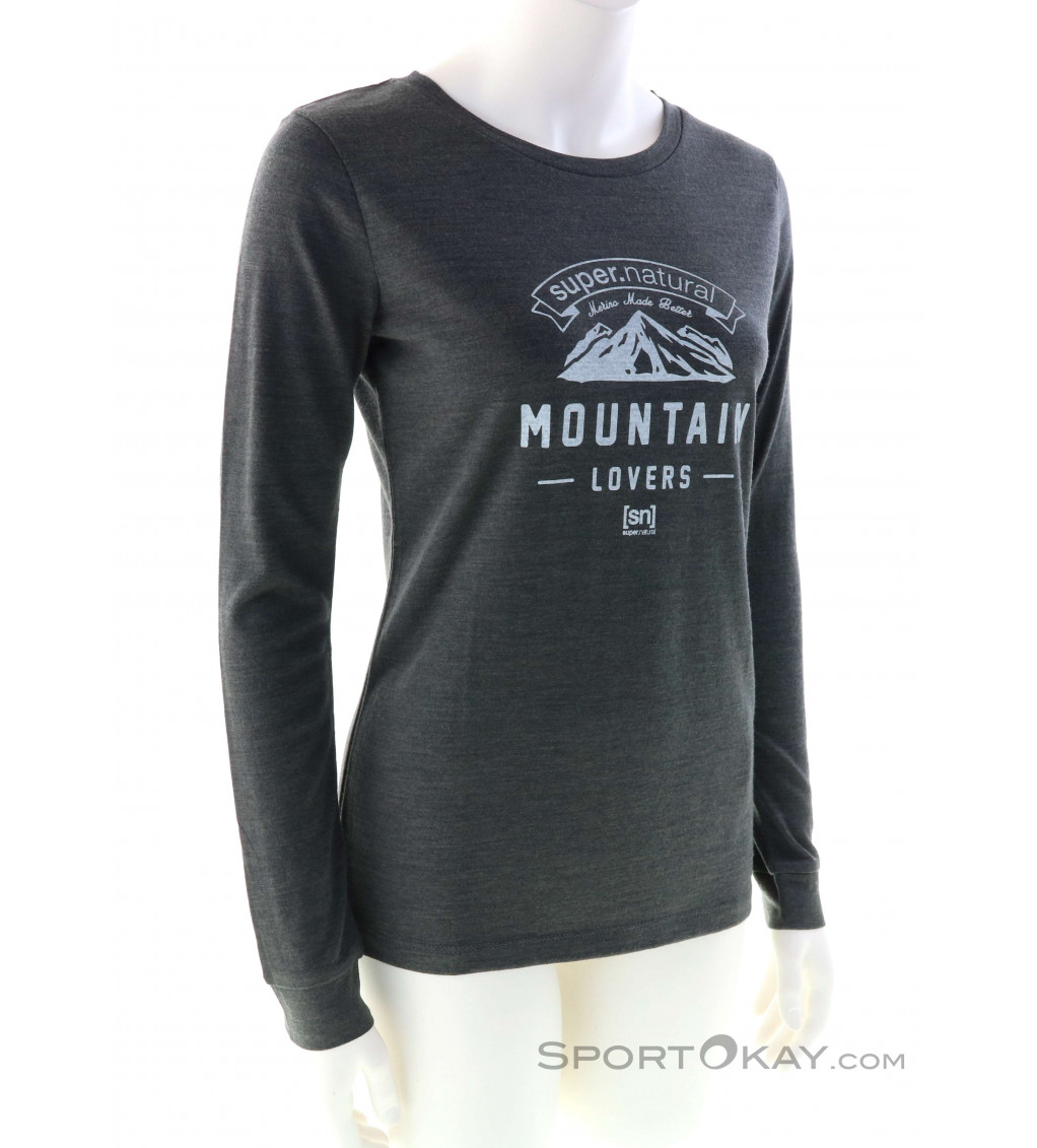 Super Natural Mountain Love LS Women Shirt